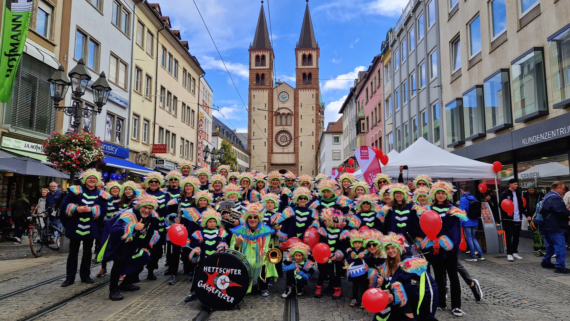 Ein Hauch Fasching auf dem Würzburger Stadtfest 2022